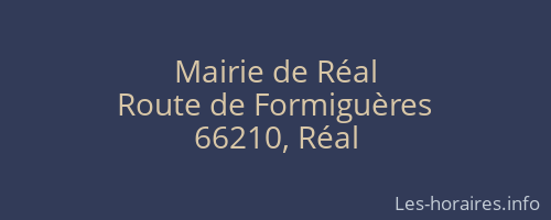 Mairie de Réal