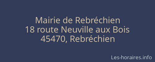 Mairie de Rebréchien