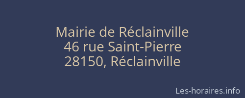 Mairie de Réclainville