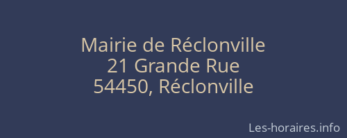 Mairie de Réclonville