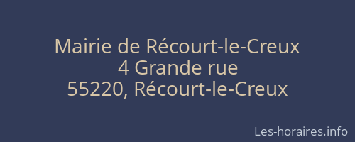Mairie de Récourt-le-Creux