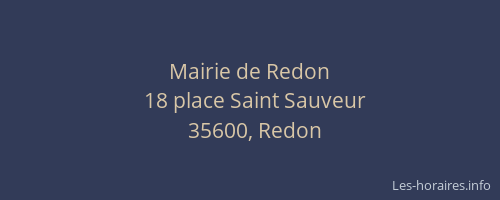 Mairie de Redon