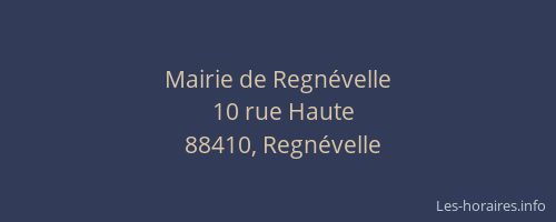 Mairie de Regnévelle