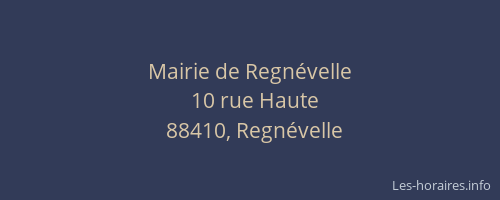 Mairie de Regn&eacute;velle
