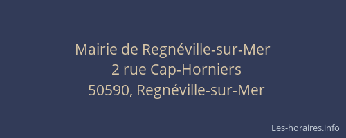 Mairie de Regnéville-sur-Mer