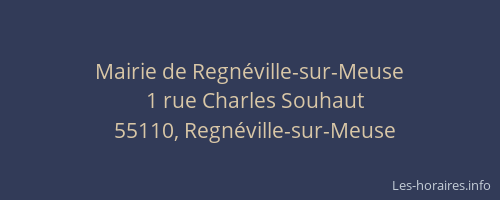 Mairie de Regn&eacute;ville-sur-Meuse