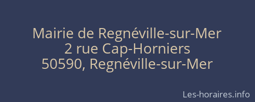 Mairie de Regnéville-sur-Mer