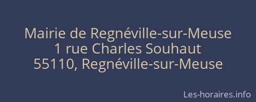 Mairie de Regnéville-sur-Meuse