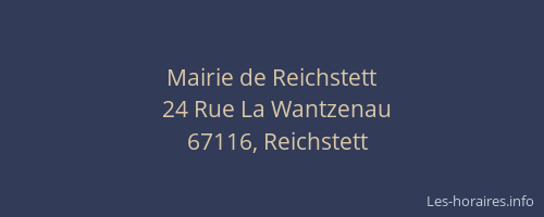 Mairie de Reichstett