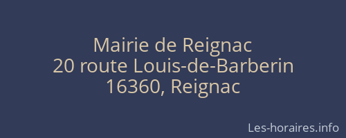 Mairie de Reignac