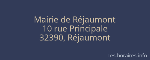 Mairie de Réjaumont