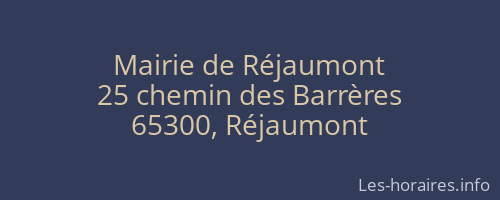 Mairie de Réjaumont