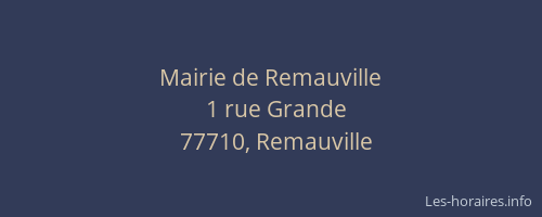 Mairie de Remauville