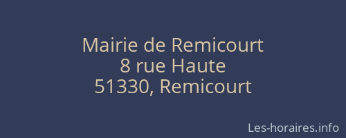 Mairie de Remicourt