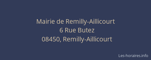 Mairie de Remilly-Aillicourt