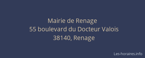Mairie de Renage