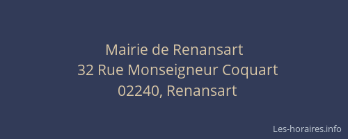 Mairie de Renansart