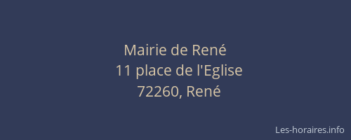Mairie de Ren&eacute;