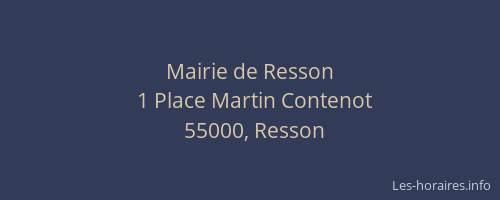 Mairie de Resson