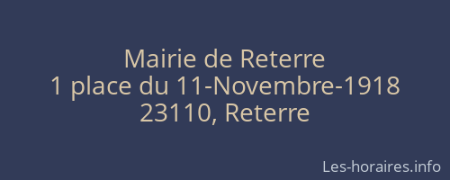 Mairie de Reterre