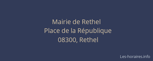Mairie de Rethel