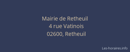 Mairie de Retheuil