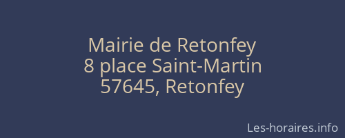Mairie de Retonfey