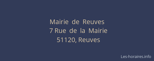 Mairie  de  Reuves