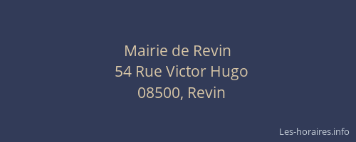 Mairie de Revin