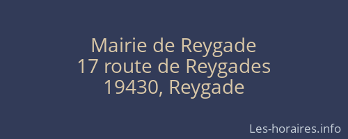 Mairie de Reygade