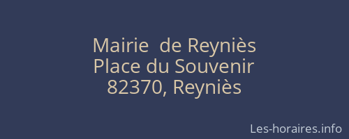 Mairie  de Reyniès
