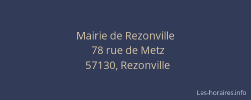 Mairie de Rezonville