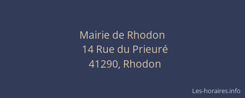 Mairie de Rhodon