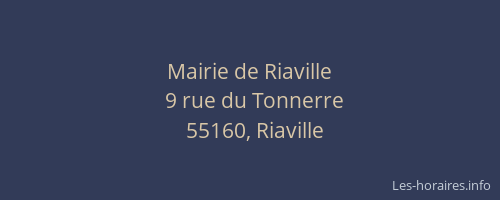 Mairie de Riaville