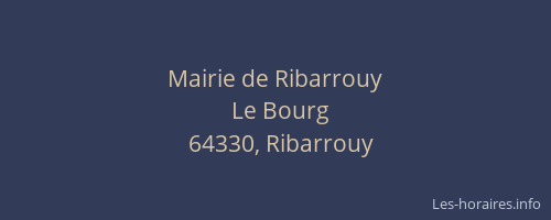 Mairie de Ribarrouy