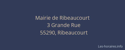 Mairie de Ribeaucourt