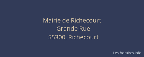 Mairie de Richecourt
