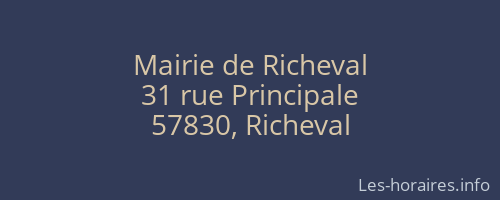 Mairie de Richeval