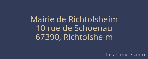Mairie de Richtolsheim