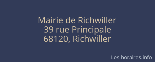 Mairie de Richwiller