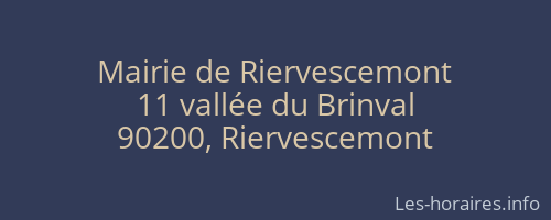 Mairie de Riervescemont