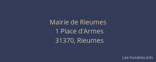 Mairie de Rieumes