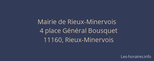 Mairie de Rieux-Minervois
