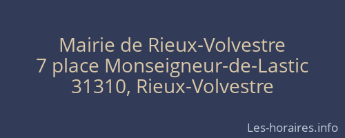 Mairie de Rieux-Volvestre