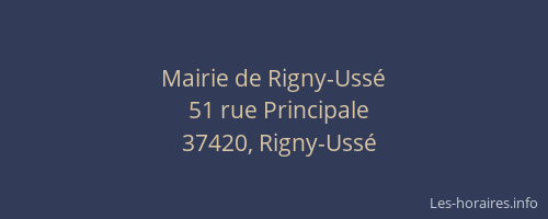 Mairie de Rigny-Ussé