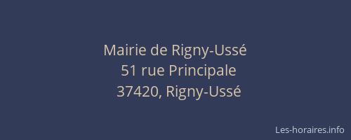 Mairie de Rigny-Uss&eacute;