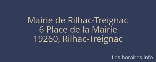 Mairie de Rilhac-Treignac