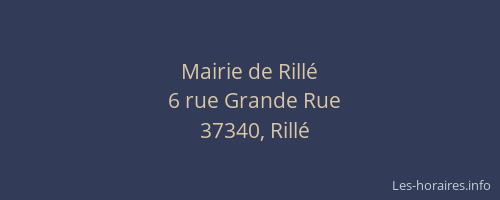 Mairie de Rill&eacute;