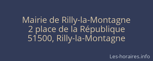 Mairie de Rilly-la-Montagne