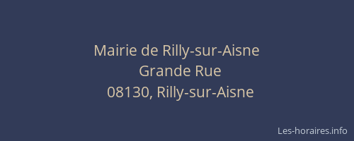 Mairie de Rilly-sur-Aisne